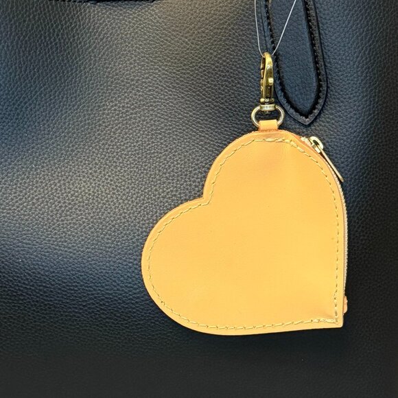 Portland Leather, Heart Pouch Keychain, Mamey, NWOT - Picture 2 of 4